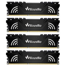 DDR3 RAM 32GB Kit (4x8GB) 1333MHz CL9 U-DIMM Wlizedle Desktop Memory PC3-10600 240-Pin 1.5V 2Rx8 Dual Rank Channel Non-ECC Unbuffered PC Computer Sdram Sticks Module Upgrade, Black