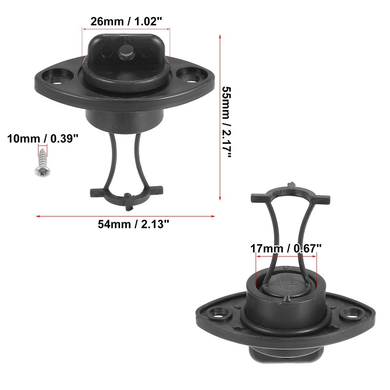 X AUTOHAUX Pack of 4 Kayak Drain Plug Kit Boat