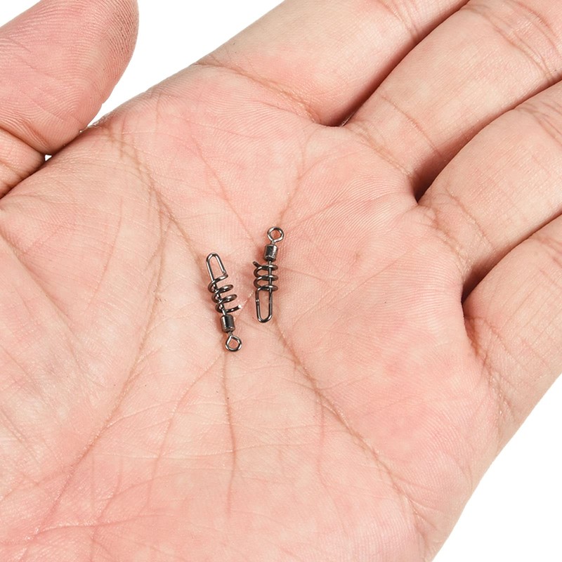 PATIKIL Cork Screw Swivel Snap, 10 Pack 24lb Stainless Steel