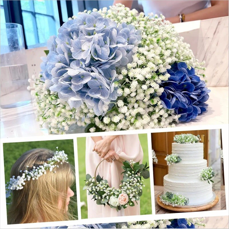 60pzs Artificial Gypsophila Flowers/bouquet Of Flowers/artificial Branches/artificial Flowers/bouquets Of Artificial