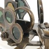 Homeroots 4" X 4.5" X 2.5" Nautical Sextant In Wood