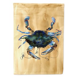 Caroline's Treasures 8159CHF Crab House Flag Large Porch Sleeve Pole Decorative Outside Yard Banner Artwork Wall Hanging, Polyester, House Size, Multicolor