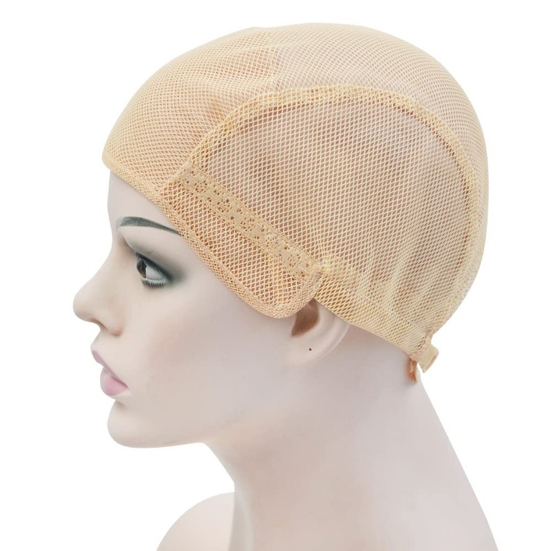 2 Pcs Stretch Wig Caps for Making Wigs Mesh Weaving