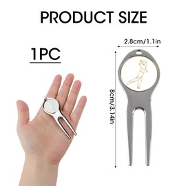 witeup Divot Repair Tool,Removable Marker Course Divot Tool,Metal Golf Divot Repair Tool,Golf Divot Repair Tool Can Mark the Position of the Ball and Repair the Turf on The Green