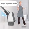 Mitclear Spazzola per Pavimenti con Manico Lungo(128cm), 2 in 1