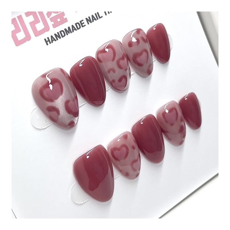 Love Spot Handmade Nail Tips - Oval / 러브스팟 수제네일팁