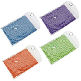 JZS Cooling Towels for Neck and Face,Soft Breathable Chilly Sweat Towel for Yoga, Golf,Sport, Running, Gym, Workout,Camping and Fitness,4 Pack,30 x 100cm