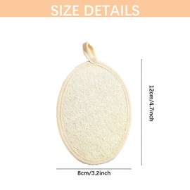 Exfoliating Loofah Sponge Pads,4 PCS Terry Cloth Body Scrubbers, Shower and Bath for Women and Men Exfoliating Pads