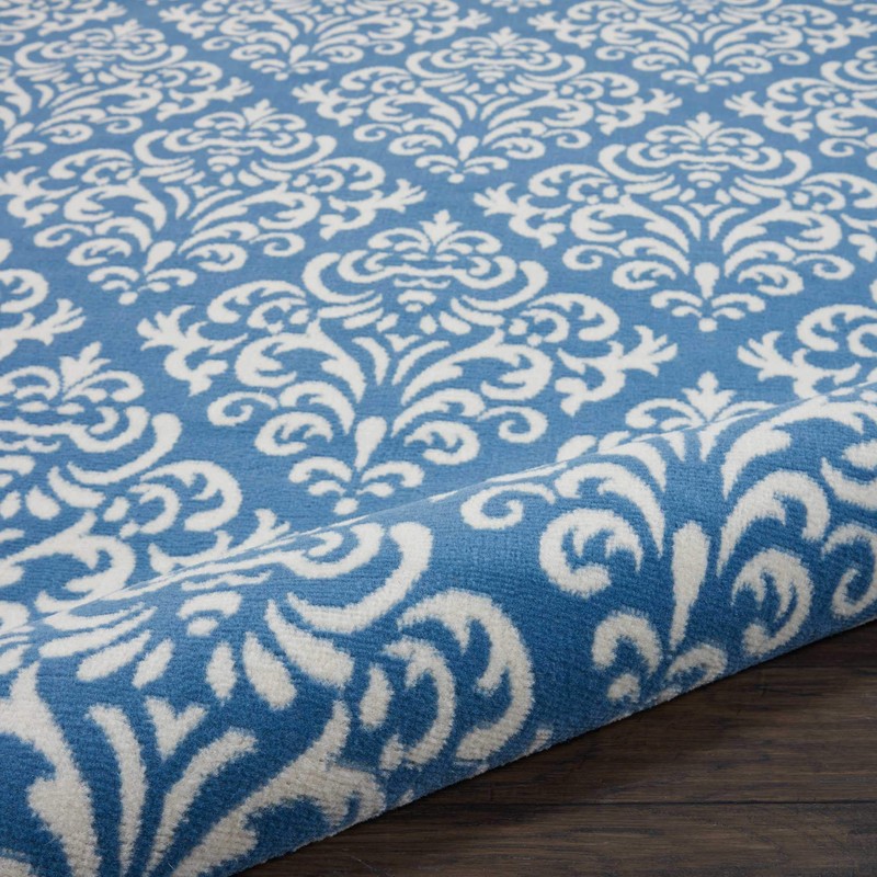 Nourison Grafix Blue Area Rug 8' x 8', 8' ROUND