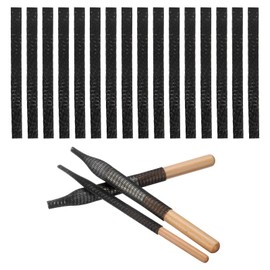 sourcing map 50Pcs Makeup Brush Protector, 12cm PE Plastic Mesh Sleeve Cover, Black