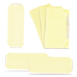 Natural Loofah Back Scrubber, Stretchy Bath Towel with 2 Handles, Double-Sided Bath Brush for Body Scrubs, with Exfoliating Loofah and Soft Cotton, Ideal for Bathing and Removing Dirt, Pink