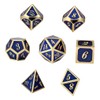 Yourandoll 7 Pieces Zinc Alloy Metal Dice Polyhedral Dice D20