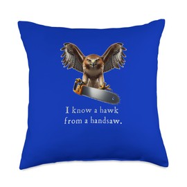 Hamlet Hawk Handsaw Shakespeare Quote Throw Pillow