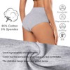 Molasus Molasus Women's Soft Cotton Underwear Briefs High Waisted Postpartum