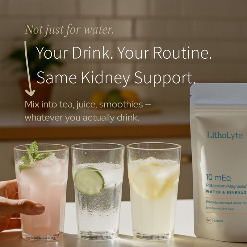 LithoLyte 10mEq | Water & Beverage Enhancer for Kidney Health