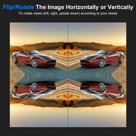 Vehicle On-Dash Backup Monitor, 7" Digital HD Car TFT LCD Color Screen Displaywith 2 Video Input for Rear View Camera (No Cam, 1024 x 600)