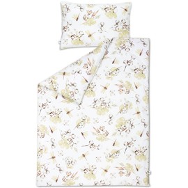 Pepi Baby Bed Linen, 100 x 135 cm, Milky Way - Summer Bedding for Baby Cot and Baby Cradle - Children's Bed Linen 100% Cotton - Bedding Sets with Securely Covered Zips