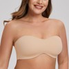 MELENECA Women's Strapless Bra for Large Bust Minimizer Unlined Bandeau
