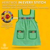 Cuitáxi Traditional Mexican apron for women with pockets beautiful flower