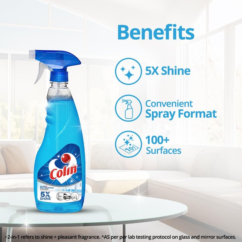 Colin Glass Cleaner Pump 2X More Shine with shine Boosters