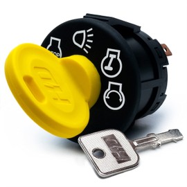 HD Switch 532175566 175566 532163968 925-1741 725-1741 Starter Ignition Key Switch w/Protective Umbrella Key fits Husqvarna Cub Cadet Troy-Bilt Craftsman Poulan Huskee Ryobi Jonsered Dixon Lawn Mower