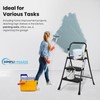 SIMPLI-MAGIC 3-Step Ladder, 800 LBS Capacity Folding Step Stool –