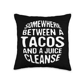 Sarcastic Nachos Memes Comfort Food Tortilla Funny Diet Juice Cleanse Taco Lover Healthy Throw Pillow, 16x16, Multicolor
