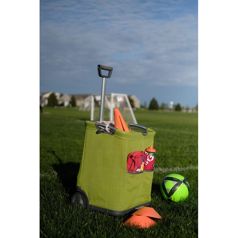 Gorilla Carts GCSS-11G-COM Collapsible Soft-Sided Folding Garden Cart, 150-Pound Capacity,