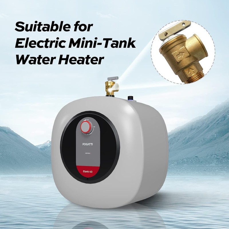FOGATTI 3/4" NPT Temperature and Pressure Relief Valve Connections for