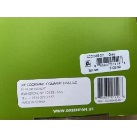 Green Pan Inc The Original GreenPan Special Edition 3 PC Frypan Set - 8"+9.5"+11" MSRP $129.99