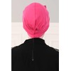 Aisha's Design Instant Turban with Bow for Women, 95% Cotton