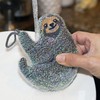 Kikkerland Glitter Dinnerware Koala Cat and Sloth-Scrub Sponge, Scratch Free,