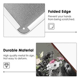 Cows Flowers Metal Sign Live Like Someone Left The Gate Open Tin Sign For Farm Home Office Bar Cafe Club Room Wall Decor Retro Nostalgic Hanging Painting 12 X 8 Inch