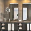 LEDOOLE 8" Rechargeable Lighted Wall Mounted Makeup Mirror with Magnification,