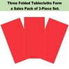 Plastic Red Tablecloths 3 Pack Disposable Table Covers 54 x
