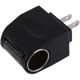 Black AC DC Converter Outlet Power Supply AC 110V - 220V to car DC 12V Replacement Car Supplies can be Used Conversion Adapter, Power Converters, ac to dc Converter