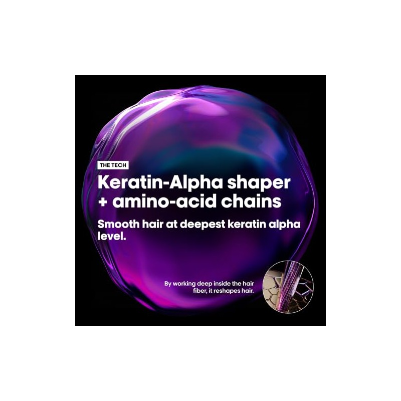 L'Oréal Professionnel Keratin Alpha Sleek Shampoo Profesional | Sin sulfatos