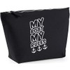 Hippowarehouse My boat my rules printed make up cosmetic wash