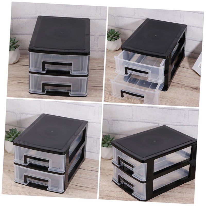 WHAMVOX 2pcs Organizer for Desk Storage Stationery and Cosmetics Storage