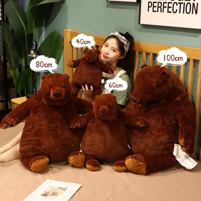SNOWOLF Djungelskog Bear Giant Simulation 100 cm Bear Toy Stuffed