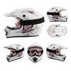 TCMT Youth Pink Butterfly Dirt Bike ATV Helmet Motocross with