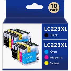 LC223 Compatible with Brother LC223 LC223 XL Printer Cartridges for Brother MFC J4420DW DCP J4120DW MFC J4620DW MFC J5320DW Printer (Pack of 10)