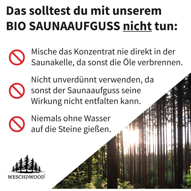 Weschdwood Premium Organic Sauna Infusion - 100 ml - 3