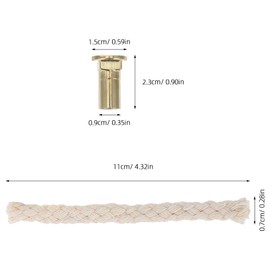 6Pcs Metal Wick Holder Tubes for Kerosene Lamp Burner Repair