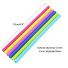 AKOAK Reusable Silicone Straws,BPA-Free Extra Long Flexible Straight Straws for