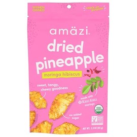Amazi, Dried Fruit Pineapple Moringa Hibiscus Organic, 2.3 Ounce