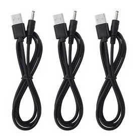USB to DC 3.5mm x 1.35mm Power Cord 4FT, USB 2.0 A Male to DC 3.5mm x 1.35mm Male Plug 12V 2A Power Charging Cable, for USB Lights, USB Fans, Speaker and More