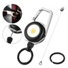 Retractable Keychain Condenser Flashlight 300 Lumens Rechargeable 4 Working modes