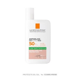 La Roche-Posay Anthelios UVMune 400 Oil Control Fluido FPS50+ Con Color, Protector Solar, 12 Horas de Protección con Efecto Matificante, Control de Exceso de Grasa en la Piel, Acabado Seco, 50 ml