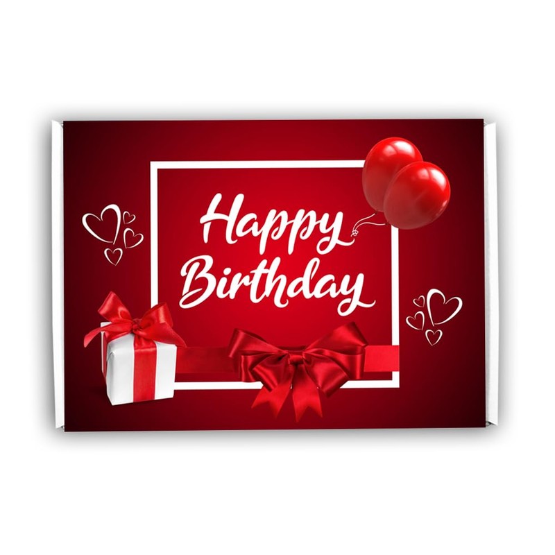 Love Hearts Jelly Beans Gift Box Hamper Birthday Present (BIRTHDAY